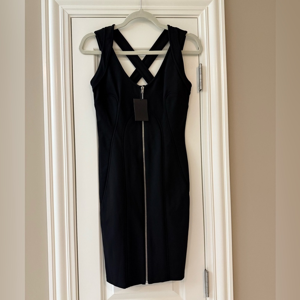 New with tags Alexander Wang Ponte Criss Cross Back Jersey Dress